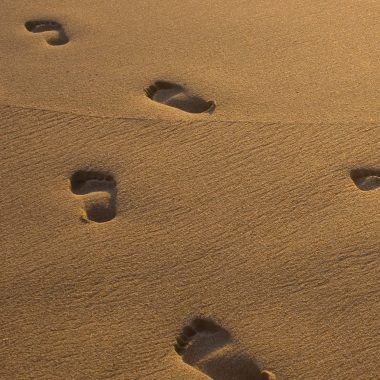 Footprints in sand